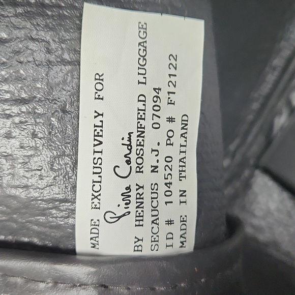 PIERRE CARDIN Waterproof Carry On Travel Bag, Vintage 80s - Picture 11 of 17